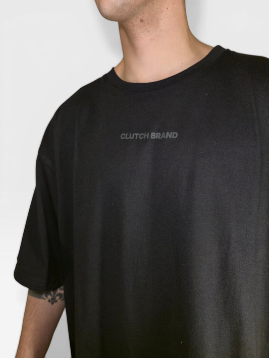 POLERA OVERSIZE "SPORTSWEAR" NEGRA