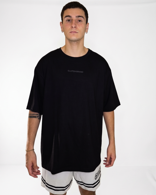 POLERA OVERSIZE "SPORTSWEAR" NEGRA